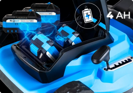 Cortador de relva sem fios Hexwelt HW-KA-40 40cm 40V 8Ah