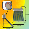 Coletor solar sem pressão THUNDER com depósito de 200 L