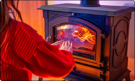 Fogão a lenha em ferro fundido WESTA 17 kW