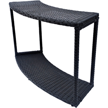 Armário sem portas THUNDER para JACUZZI circular - cor preta