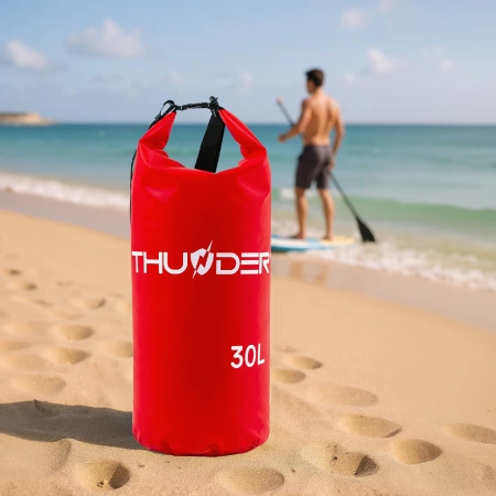 Saco impermeável 30 L THUNDER vermelho