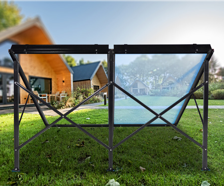 Estrutura para dois colectores de placa plana de 2 m