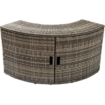 Armário com portas THUNDER para JACUZZI redondo - cor cinzenta