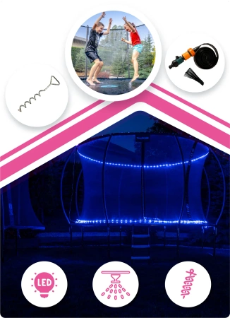 Trampolim THUNDER INSIDE ULTRA 12FT (366 cm) PINK