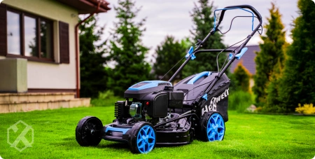 Cortador de relva a gasolina Hexwelt HW-KS-200 51cm 3,8kW com acionamento