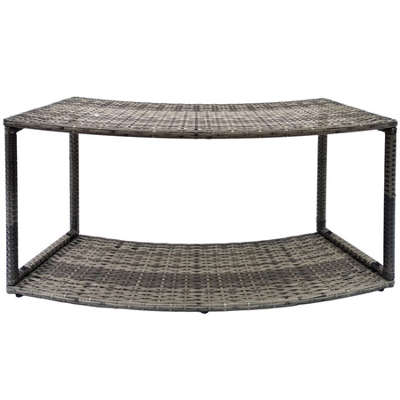 Armário sem portas THUNDER para JACUZZI redondo - cor cinzenta