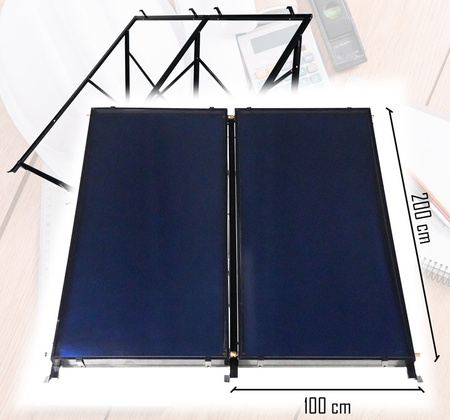 Coletor solar plano 2x 2m THUNDER