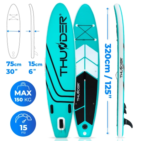 Prancha de SUP 320cm THUNDER COAST MINT