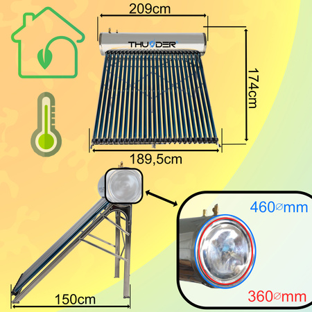 Coletor de pressão com depósito THUNDER 250 L