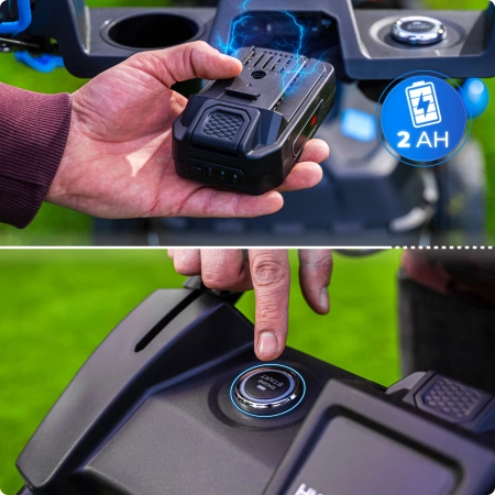 Cortador de relva a gasolina Hexwelt HW-KS-224 53cm 4,4kW com acionamento