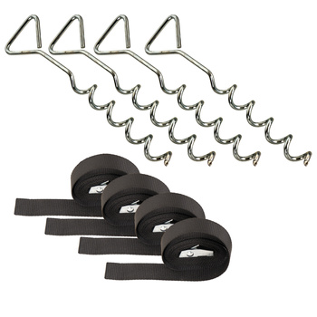 Âncoras para trampolins (4 peças).)