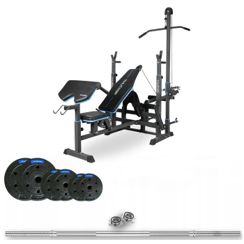Conjunto de musculação 50 kg com banco VIGOR-C da THUNDER